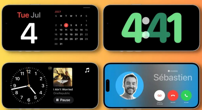 宾川苹果手机维修分享iOS17横屏充电待机显示有什么好处 