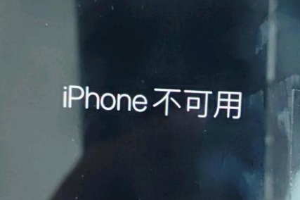 宾川苹果服务网点分享锁屏界面显示“iPhone 不可用”如何解决 